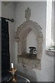 Church of St Andrew, Pickworth: Piscina