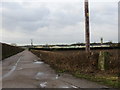 Track beside Honington Triangulation Pillar