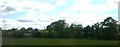 View across field to houses on the A4387, Halfway House