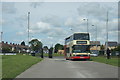 SJ3994 : Bus entering Croxteth Country Park  by Mike Pennington