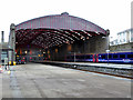 The Penzance station train shed