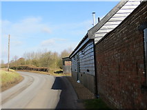 TM0162 : Road at Brickwall Farm by Peter Wood