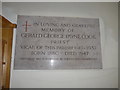 St Margaret, Northam: memorial (4)