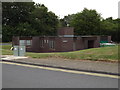 SU3076 : Police Station at Membury Service Area by Geographer