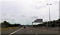 M6 Toll road passing the lake