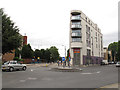 Mini-roundabout on Manchester Road