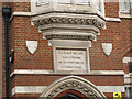 TQ3781 : Former George Green's school: detail by Stephen Craven