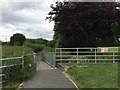 Newcastle-under-Lyme: footbridge off St Paul