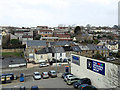 SX0667 : End of Sainsbury's car park and Brownlow Place, Bodmin by Robin Stott