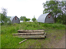 NM4099 : Camping cabins at Kinloch by Oliver Dixon