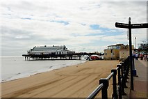 TA3009 : Cleethorpes beach looking towards the pier by John Firth