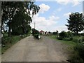 Farm  traffic  left  on  the approach  to  Lilac  Farm