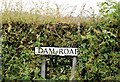 Dam Road name sign, Cotton, Donaghadee (July 2015)