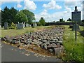 New Kilpatrick Cemetery: base of the Antonine Wall