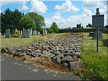 NS5572 : New Kilpatrick Cemetery: base of the Antonine Wall by Lairich Rig