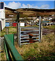 Rusty steps on a stile near Albert Street, Caerau