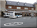 Morris Travel bus at Carmarthen bus station