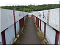 Footbridge across the Crewe to Derby railway line