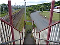 View south from the footbridge