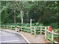 Start of the footpath across The Common