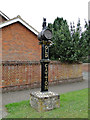 TG2312 : Old Catton village sign by Adrian S Pye