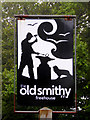 SS2317 : The Old Smithy Inn sign  at Darracott, Devon by Roger  D Kidd