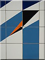 Stockwell tube station, Victoria Line, ceramic tiles - detail