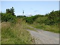 Track to farm buildings at Rowden Farm