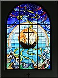 TA0169 : East  window  above  the  chapel  altar,  East  Riding  Crematorium by Martin Dawes