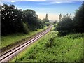 Railway at Farington Moss (North)