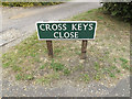 Cross Keys Close sign