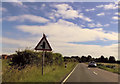 Road sign entering North Cotes