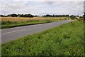 The B4204 passing an oilseed rape field