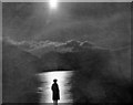 NY0815 : Moonlight on Ennerdale Water, 1961 by Ben Brooksbank