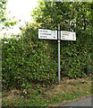 Roadsign on the B1117 High Street