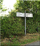 TM2972 : Roadsign on the B1117 High Street by Geographer