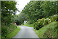 Road approaching South Hole, Devon