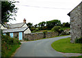 Road through South Hole in Devon