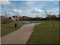 A rather big puddle, Lavender Hall Park, Balsall Common