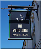 SO8658 : The White Hart (3) - sign, 161 Droitwich Road, Fernhill Heath, Worcs by P L Chadwick