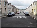 No Entry to the southern end of Laws Street, Pembroke Dock