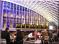 TQ3083 : Balcony view of the Departures board, Kings Cross station, London by Robin Stott