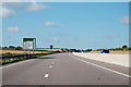 A46 approaching junction to Elston and Thorpe