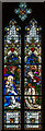 SO8932 : Stained glass window,  north aisle, west window, Tewkesbury Abbey by Julian P Guffogg