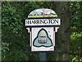 Sharrington village sign (detail)