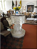 TM1469 : All Saints Church Font by Geographer