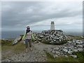 SH2182 : A windy day on top of Holyhead Mountain by Eirian Evans