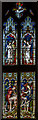 SO8932 : Stained glass window, Tewkesbury Abbey by Julian P Guffogg