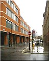 Building at the corner of York Way and Railway Street, King