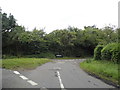 Hook Mill Lane at the junction of Burnt Pollard Lane